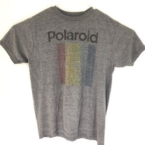 Polaroid Men's Marled Gray T-Shirt Urban Outfitter